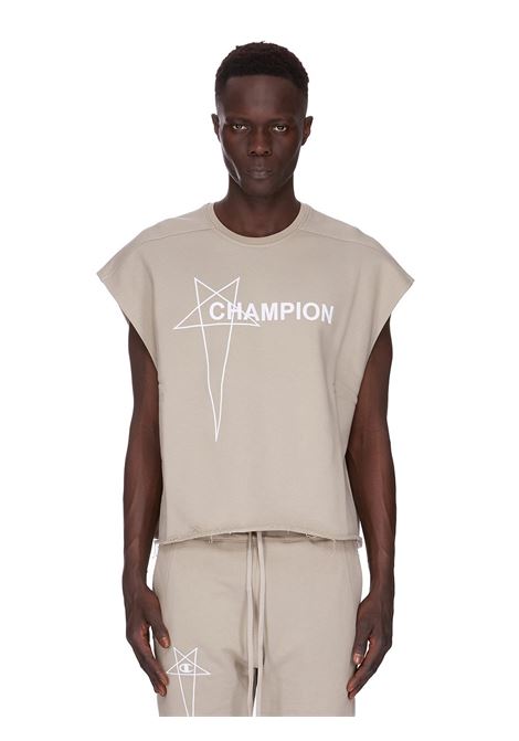 micro tatlin t shirt man pearl RICK OWENS X CHAMPION | CM01E1668 CHJG08